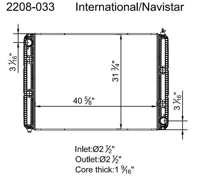 2208-033  - HD Radiator