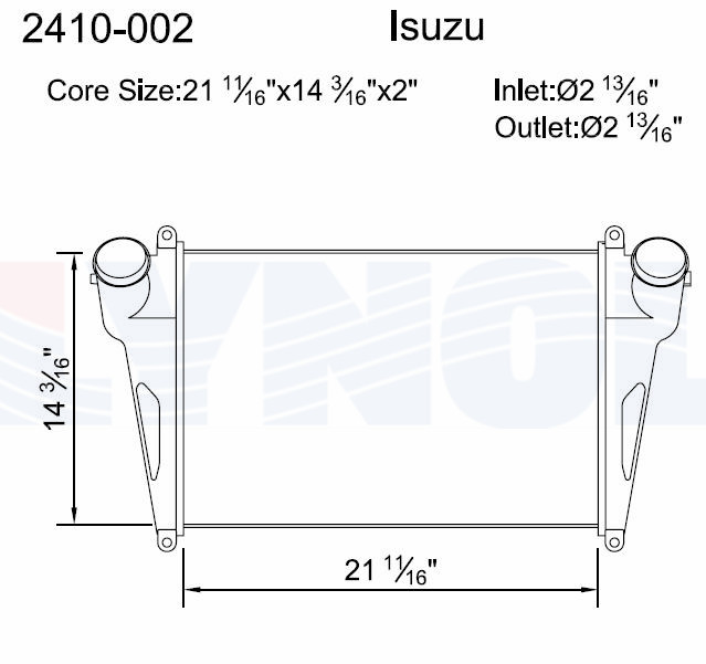 2410-002 - GMC / Isuzu Charge Air Cooler