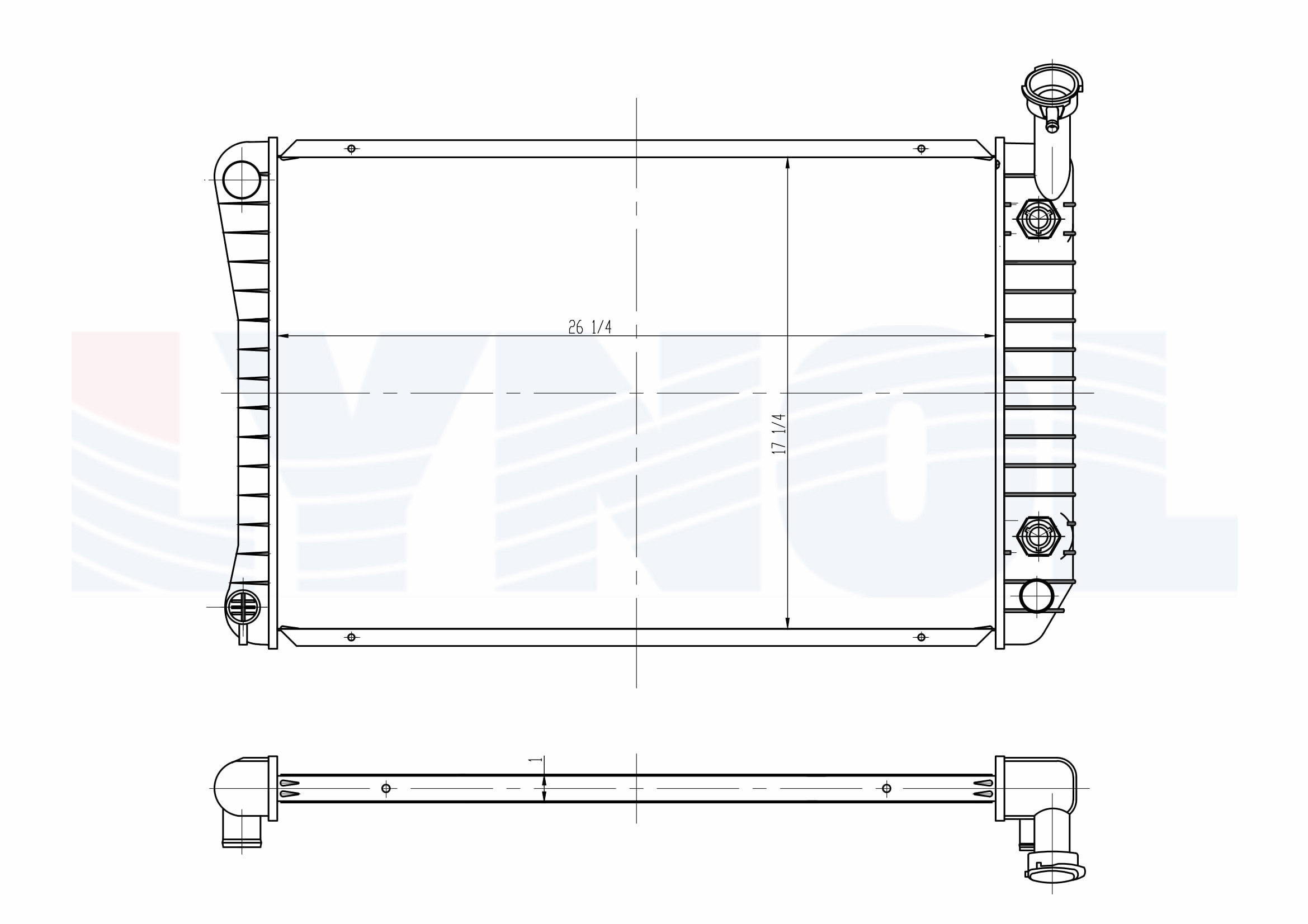 LR1340E - RADIATOR  - 92-96  OLDSMOBILE CIERA 92-96  BUICK CENTURY (26)