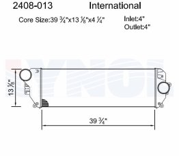2408-013 - International / Navistar Charge Air Cooler