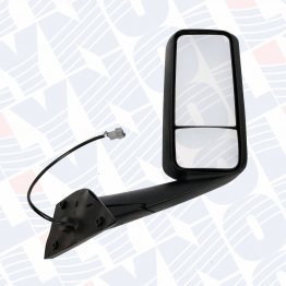5000-020 - 2018-up Freightliner Cascadia Side Mirror / Color: Black / Right only